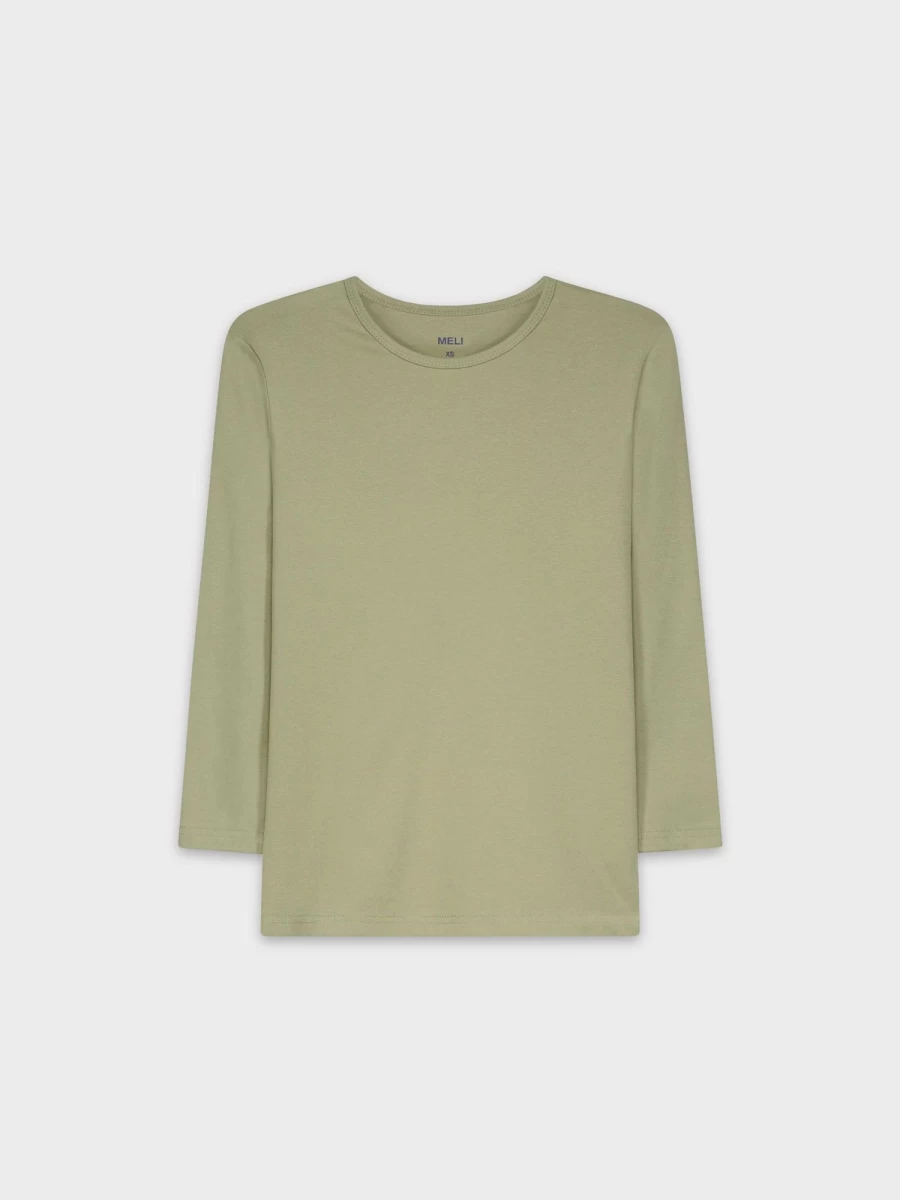 MELI Women's Classic Tee 3Q-Sage | Soft Cotton Short Sleeve T-Shirt