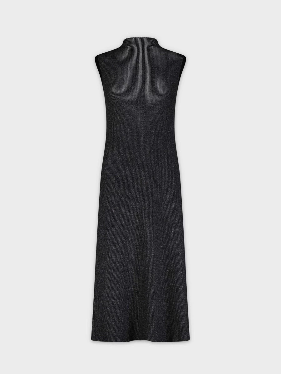 POSE Women's Two-Tone Layering Dress - Black & Grey Stylish Casual Outfit