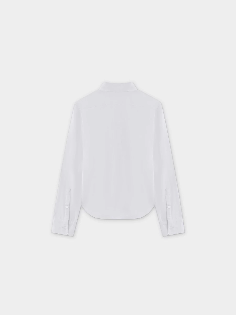 MELI Women's White T-Shirt Blouse - Soft Casual Short Sleeve Top