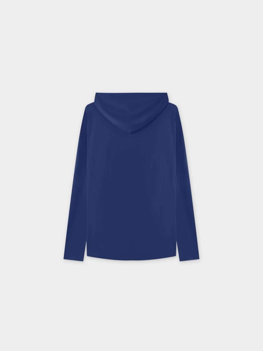 MELI Women's Navy Zip Up Hoodie - Lightweight Fleece Jacket for Casual Wear