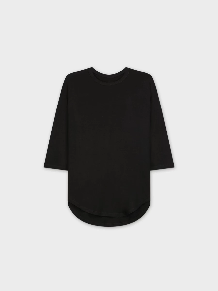 MELI Women's Swing Tee - Comfortable Black T-Shirt for Casual Wear