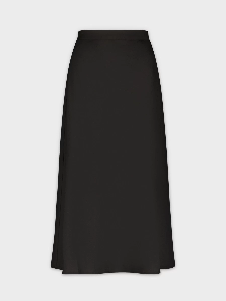 MEENA Women's Classic Black A-Line Skirt - Timeless Elegance & Versatile Style