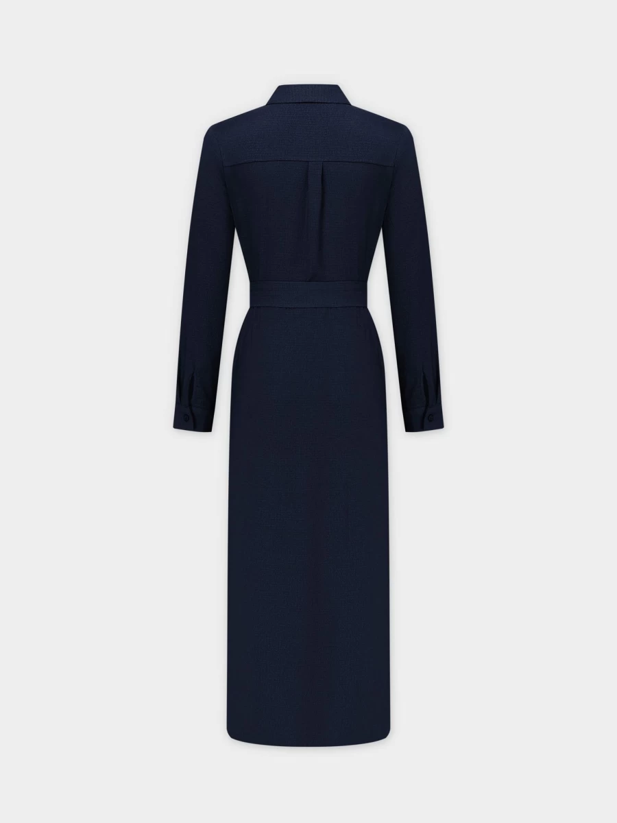 Hailey Women's Navy Pebble Monday Dress - Elegant Casual Wear