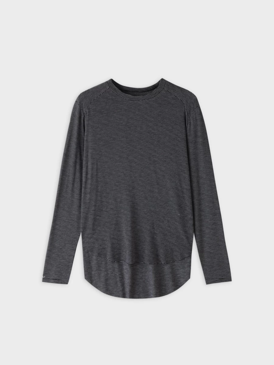 MELI Women's High Low Tee - Black & White Contrast Casual T-Shirt