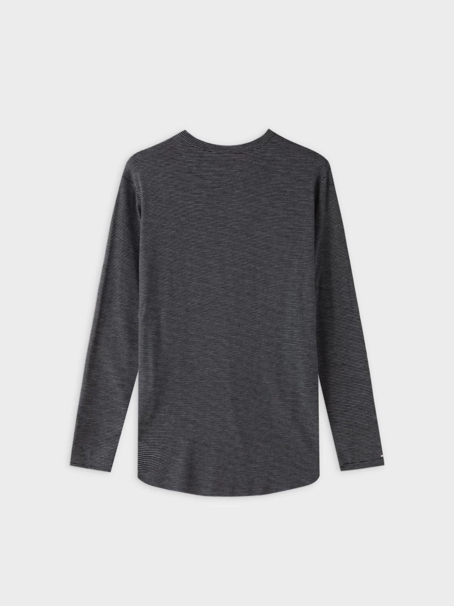 MELI Women's High Low Tee - Black & White Contrast Casual T-Shirt
