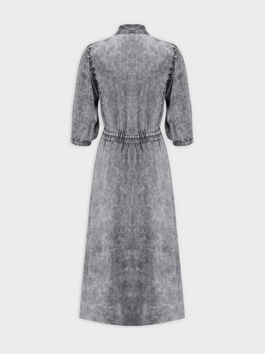 Hailey Women's Tuesday Dress in Washed Black Denim - Stylish Denim Dress for Women