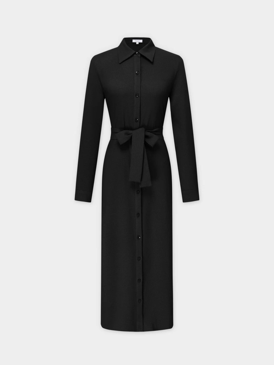 Hailey Women's Monday Dress - Black Pebble Elegant Casual Wear