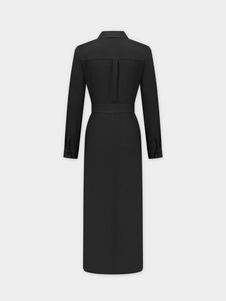 Hailey Women's Monday Dress - Black Pebble Elegant Casual Wear