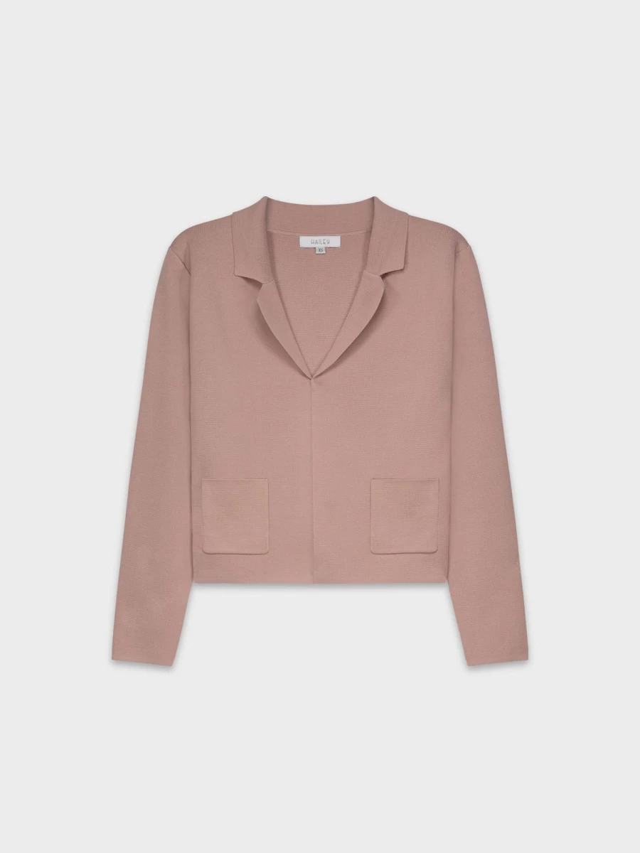 "HAILEY Women's Lightweight Mauve Blazer for Elegant Office Wear"
