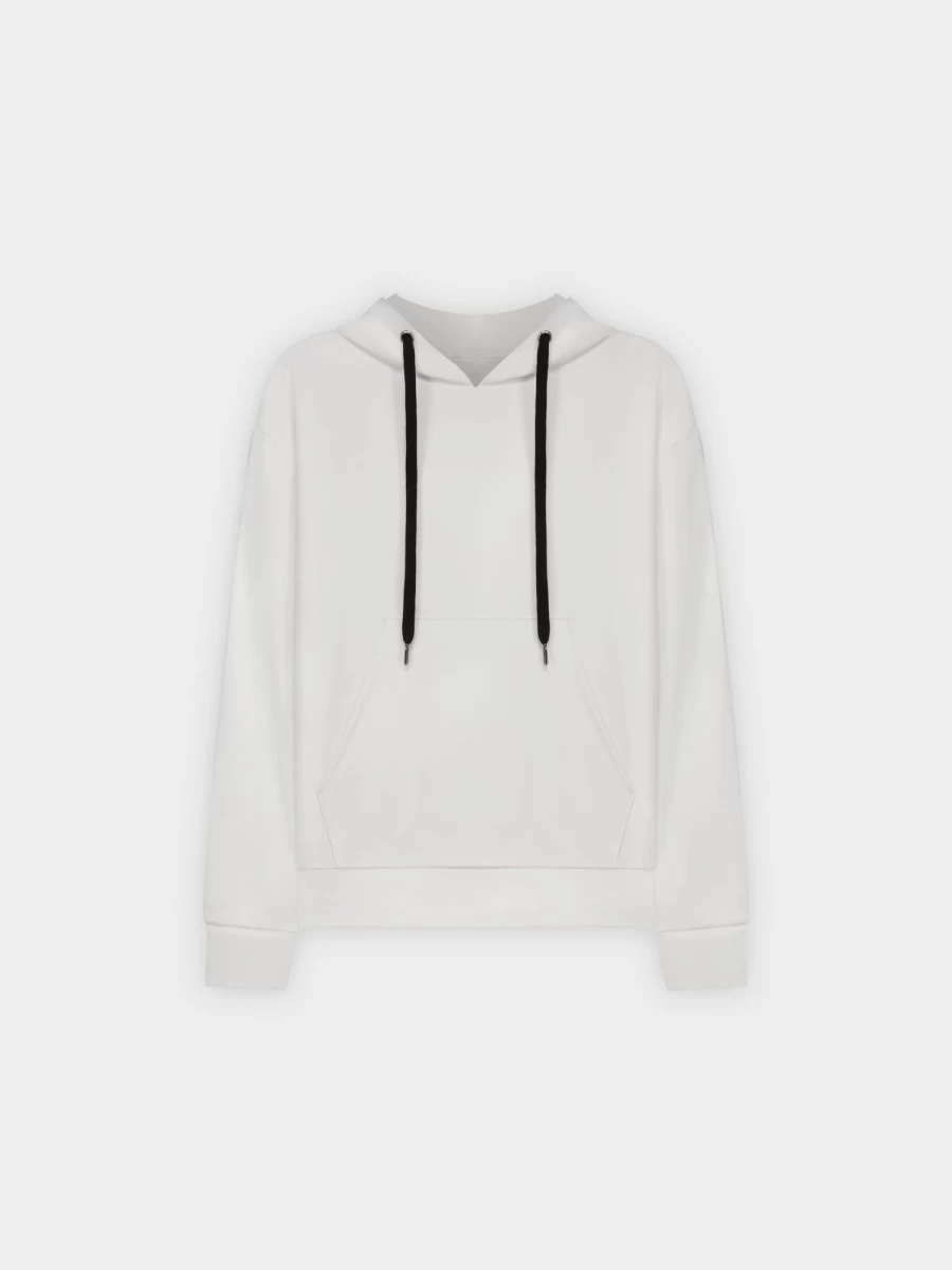 TTS Women's White Hoodie for Teens - Stylish Casual Pullover