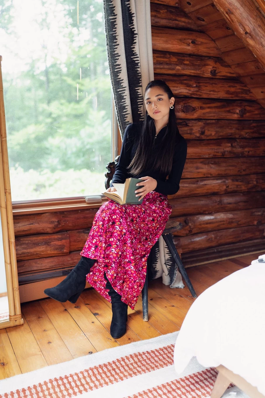 "HAILEY Women's Pink Leopard Print Satin Slip Skirt - Elegant Lounge Skirt"