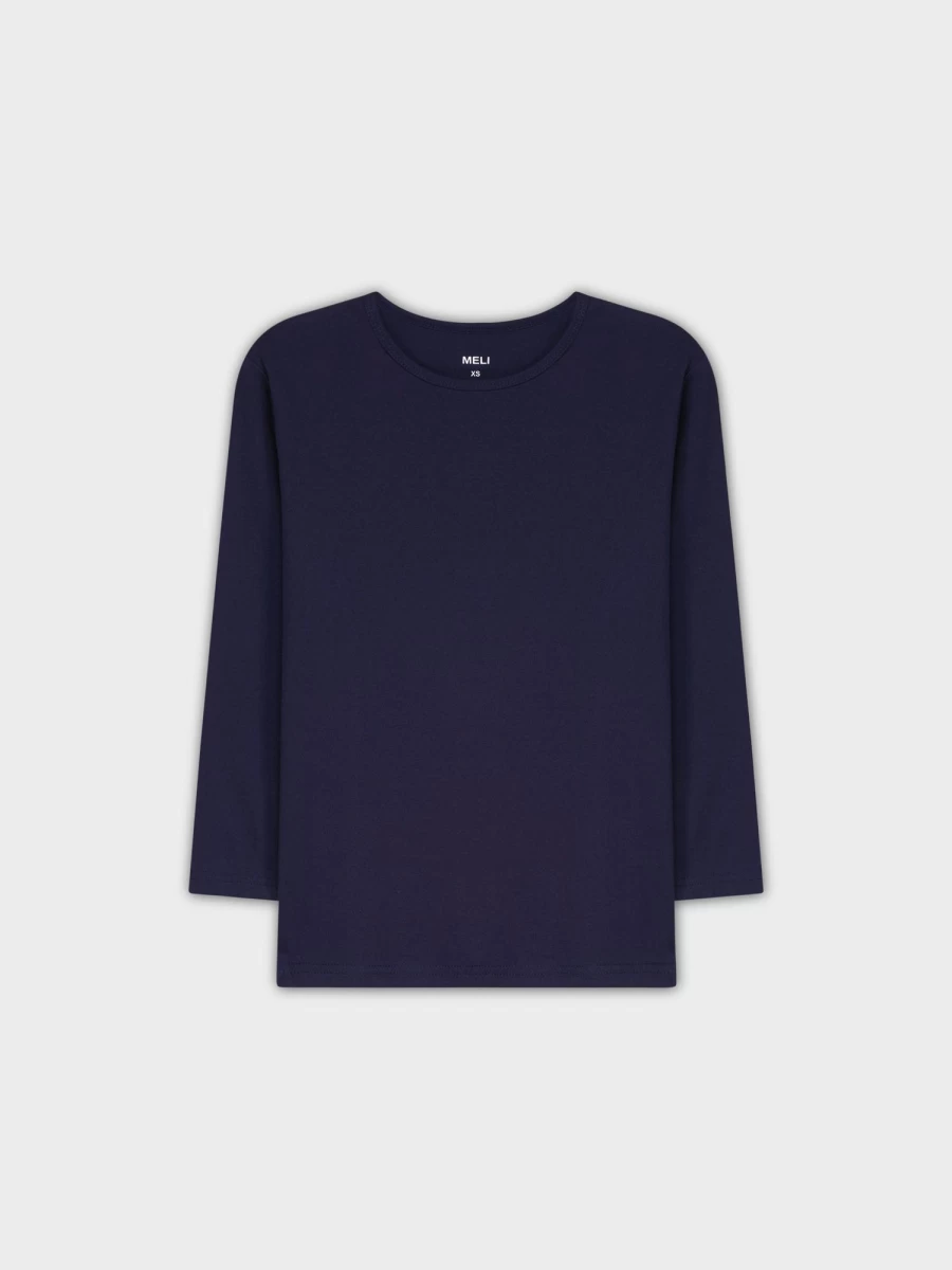 MELI Women's Classic Dark Blue T-Shirt | Soft Cotton Short Sleeve Tee