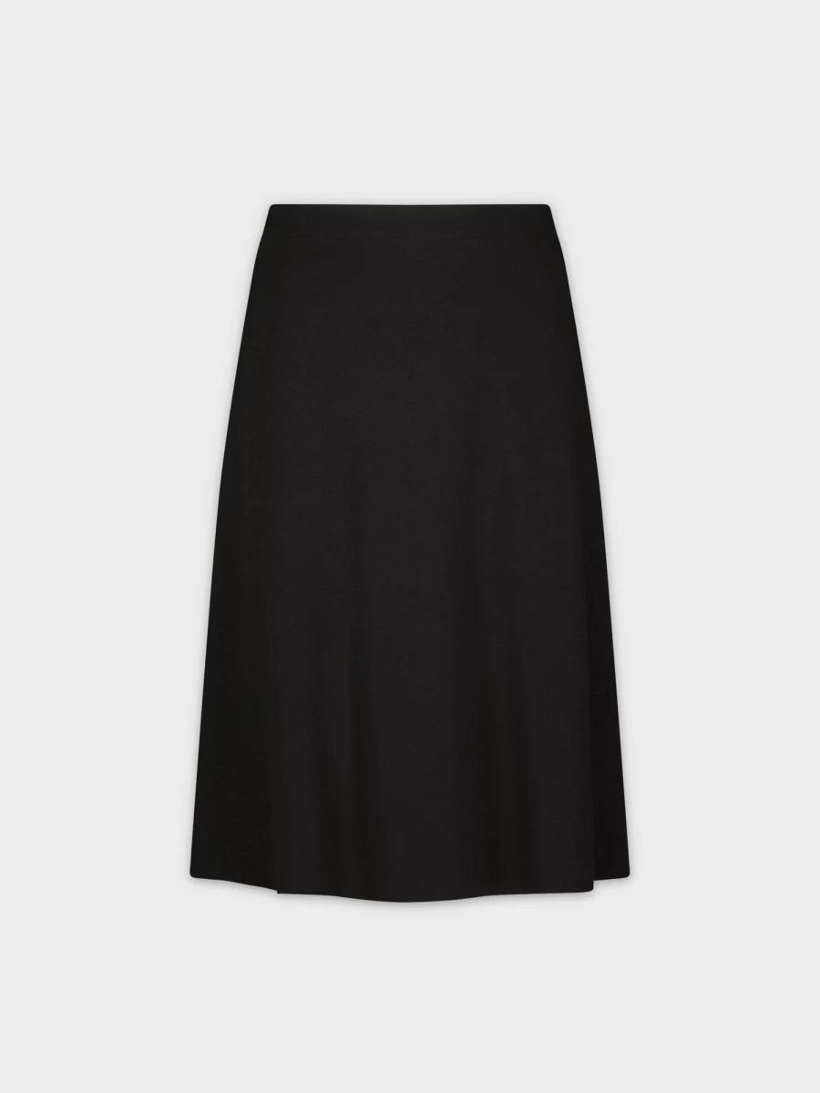 MELI Women's Lightweight 3-Panel Black Skirt - 29" Length