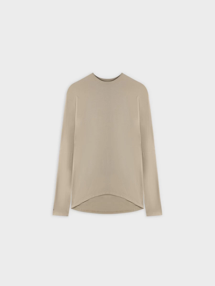"MELI Women's Modal Dolman Sleeve Top – Soft & Comfortable Sand Color Blouse"