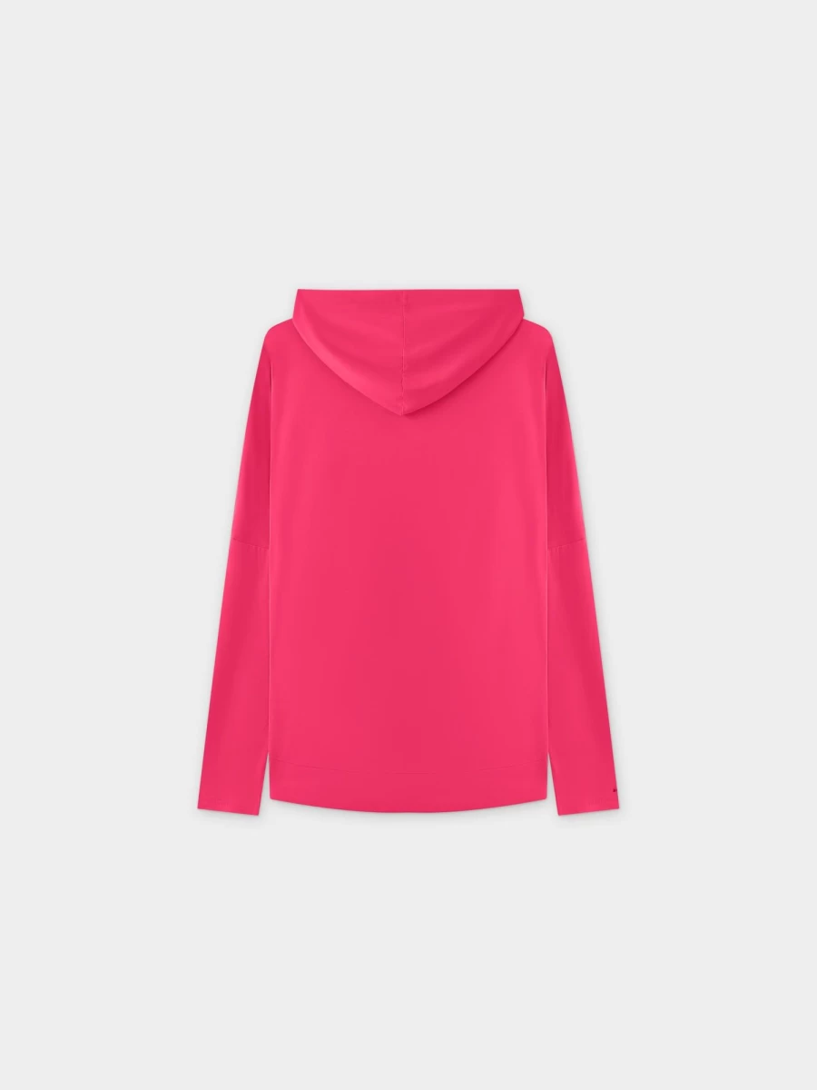 MELI Women's Bold Pink Zip Up Hoodie - Stylish Casual Fleece Jacket