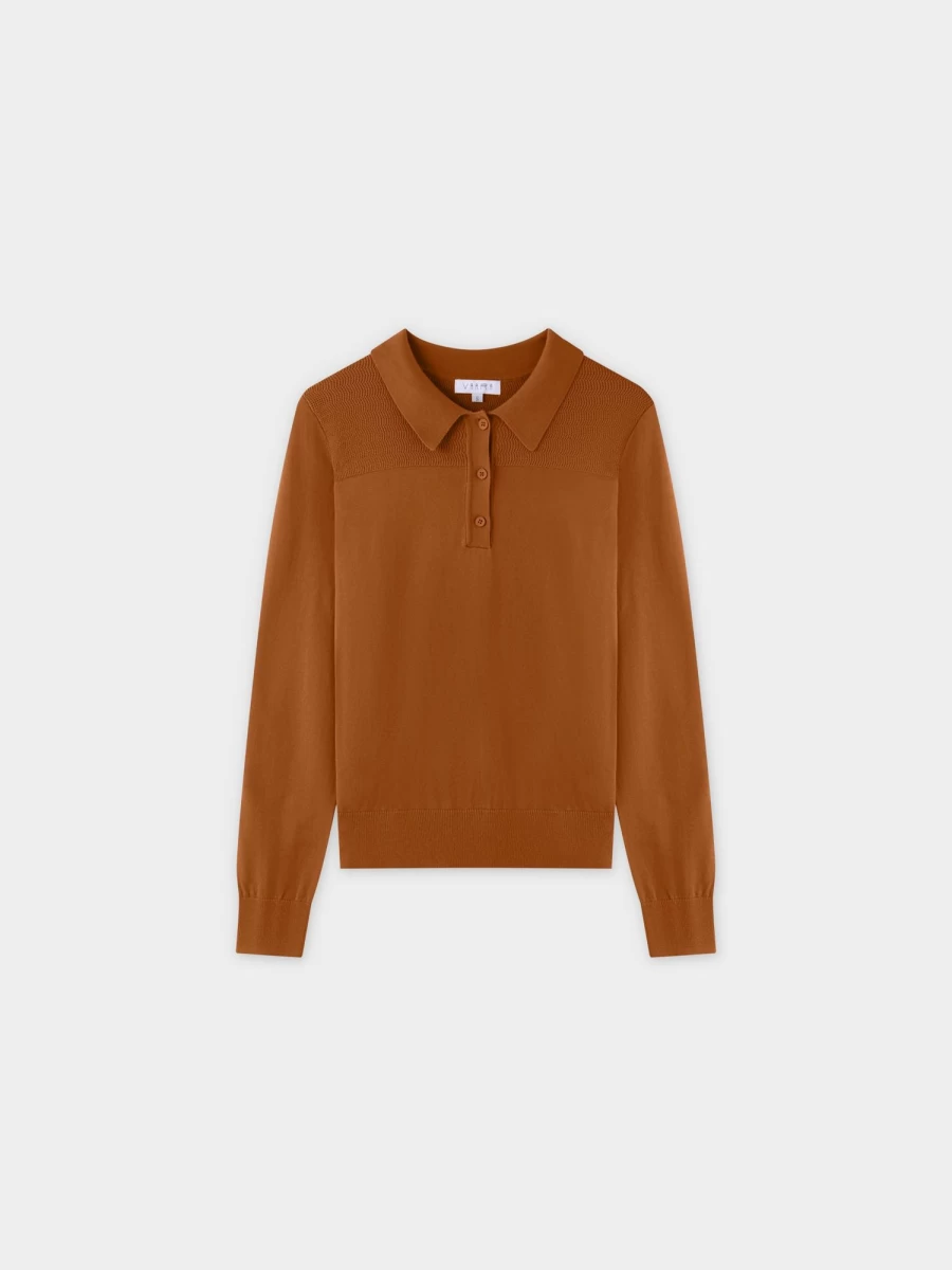 VAARA Women's Brown Mesh Knit Sweater Top