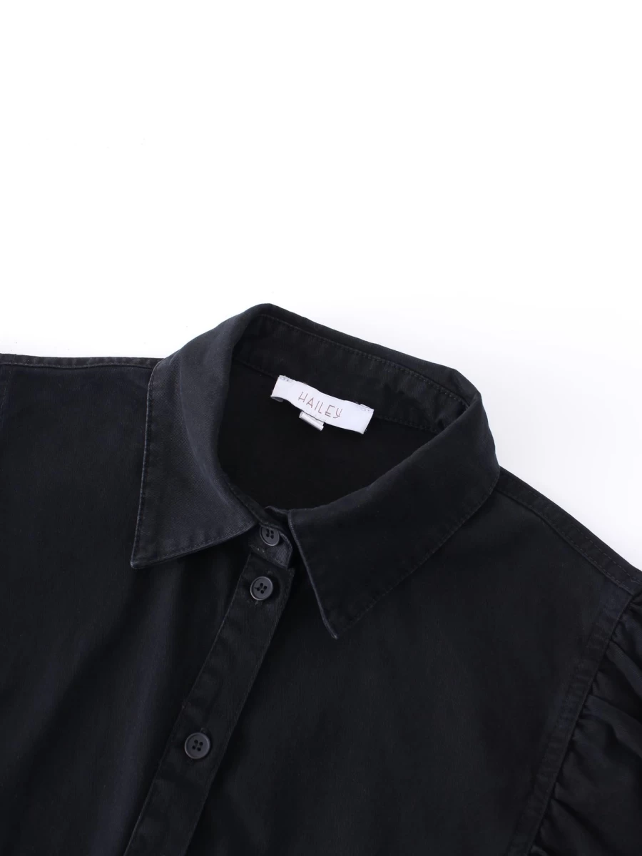 Hailey Women's Black Tuesday Dress - Elegant Casual Wear for Everyday Comfort