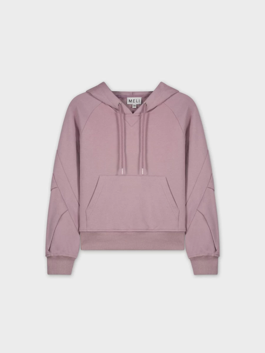 MELI Women's Lilac Hoodie Sweatshirt - Soft Comfortable Pullover for Casual Wear