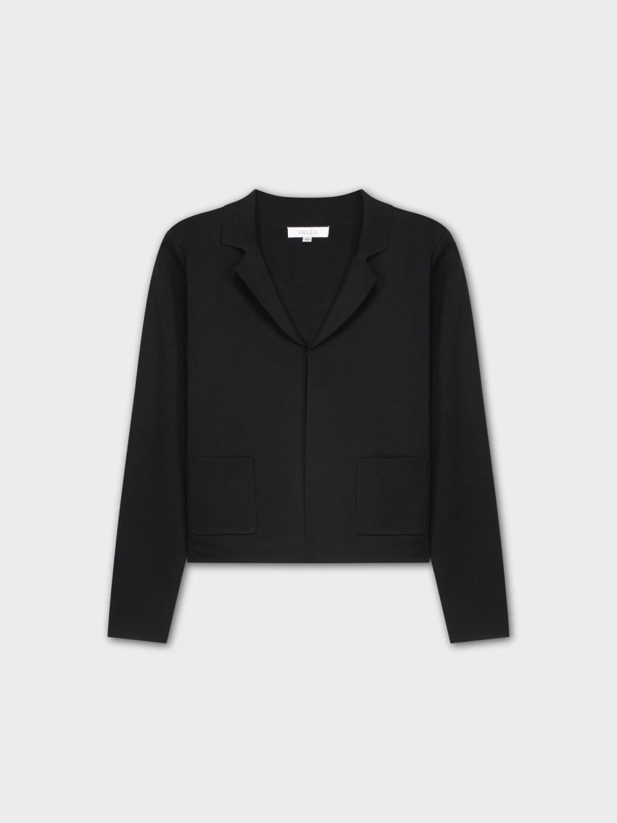 "HAILEY Women's Lightweight Black Blazer for Office & Casual Wear"