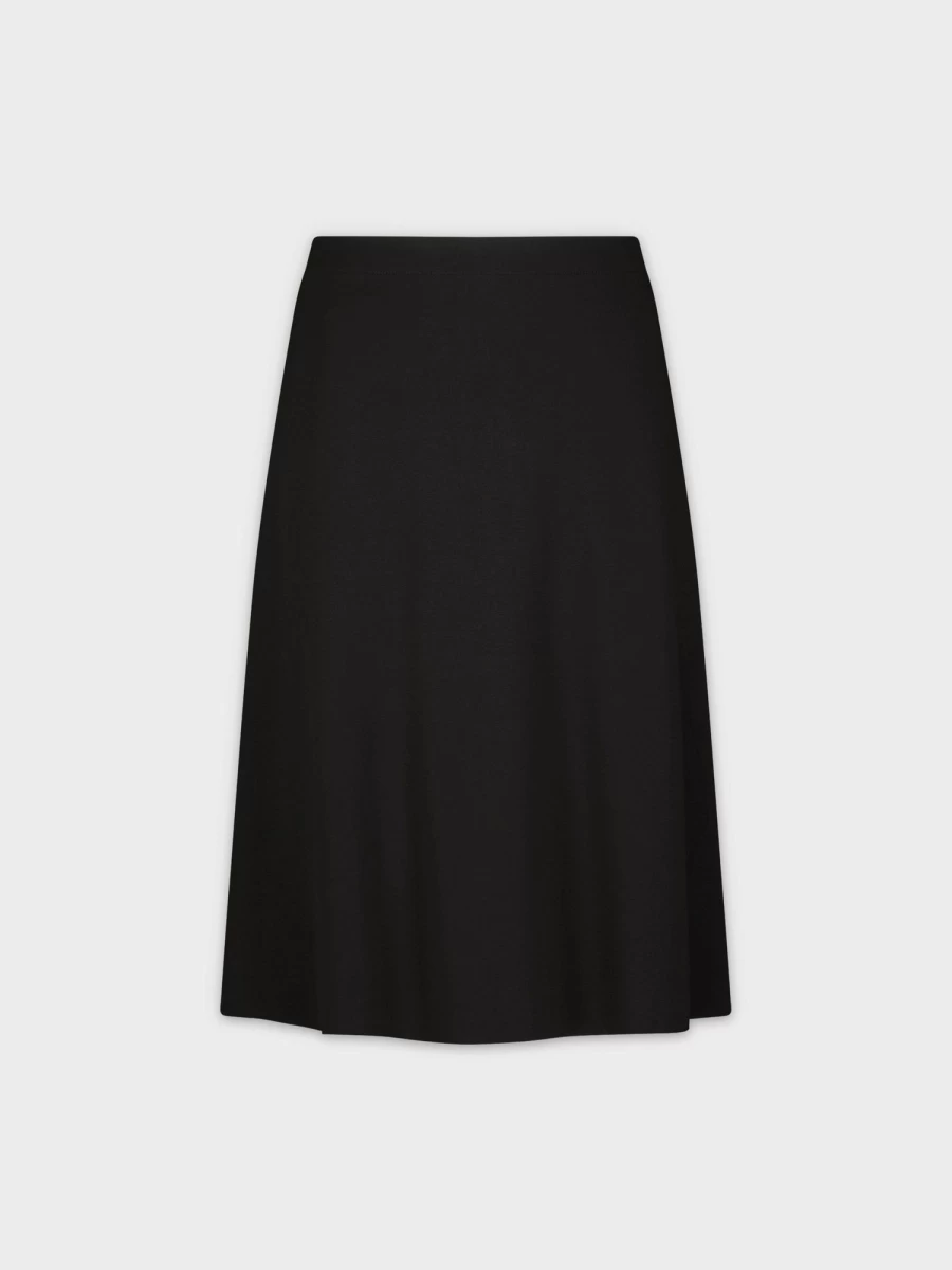 MELI Women's Lightweight 3-Panel Skirt - Black, 27" Length, Comfortable & Stylish