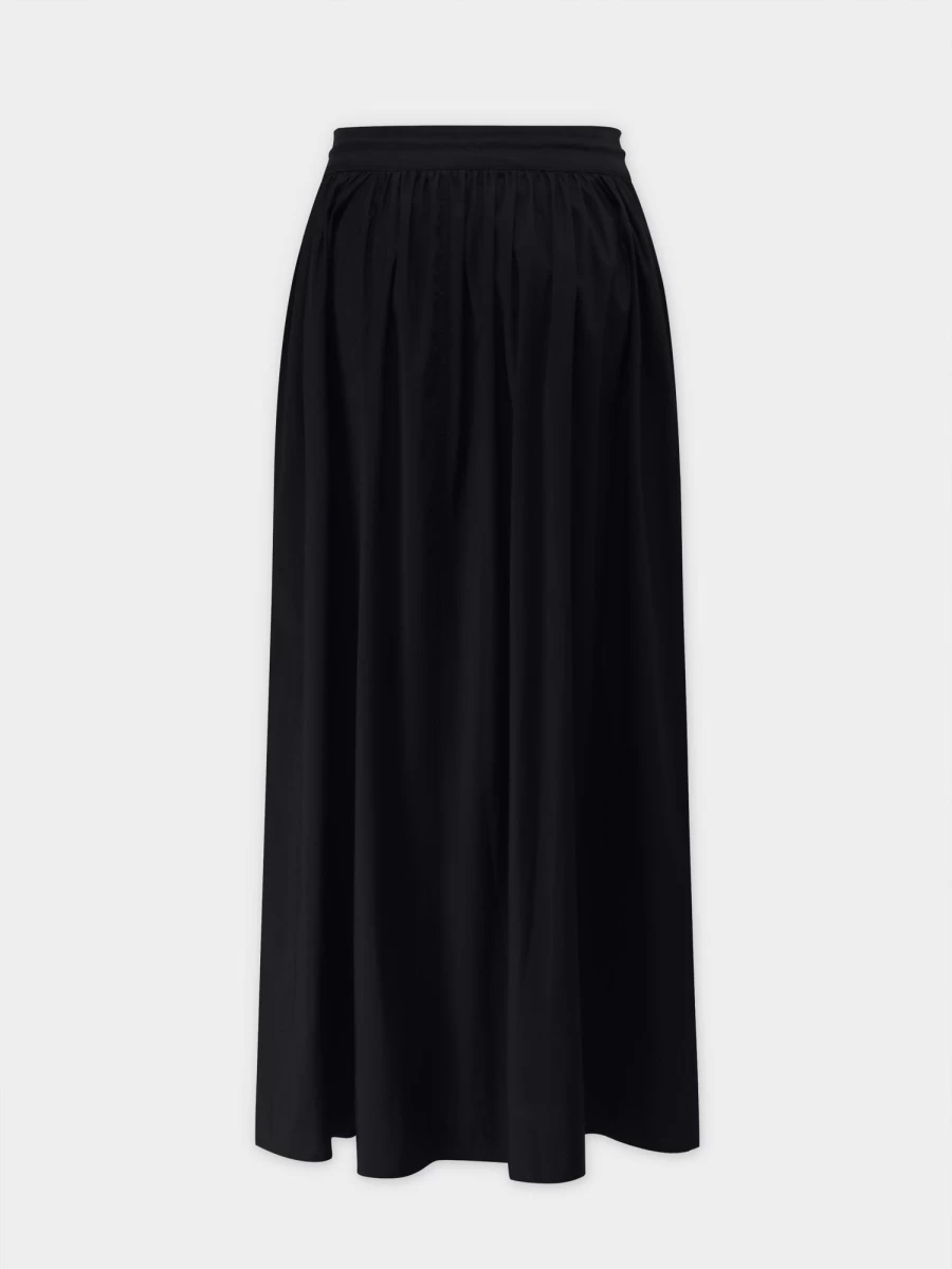 Hailey Women's High-Waisted Black Skirt - Stretchy Pull-On Style for Comfort & Fashion