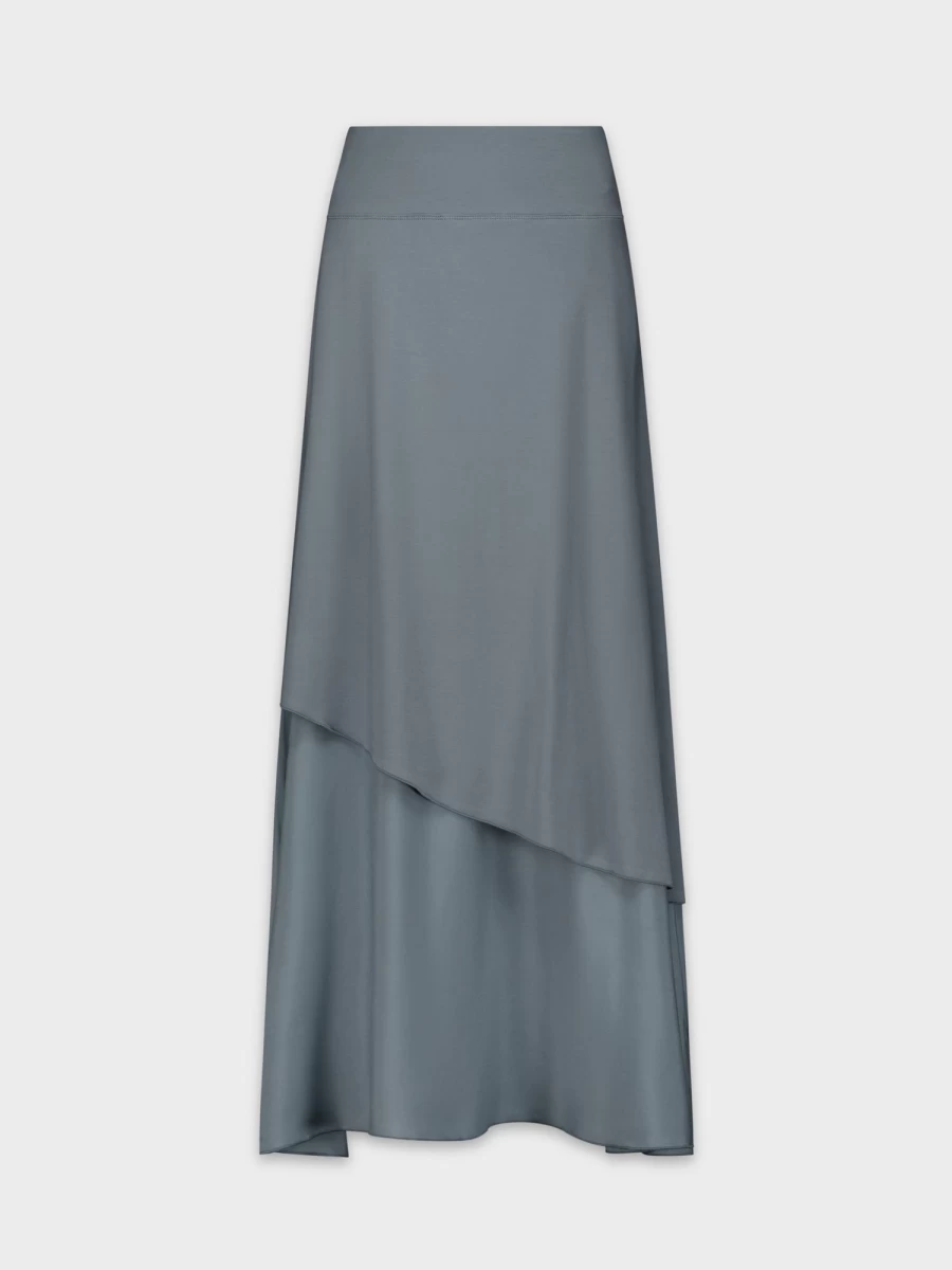 MELI Women's Blue Double Layer Skirt - Stylish & Comfortable Fashion Skirt