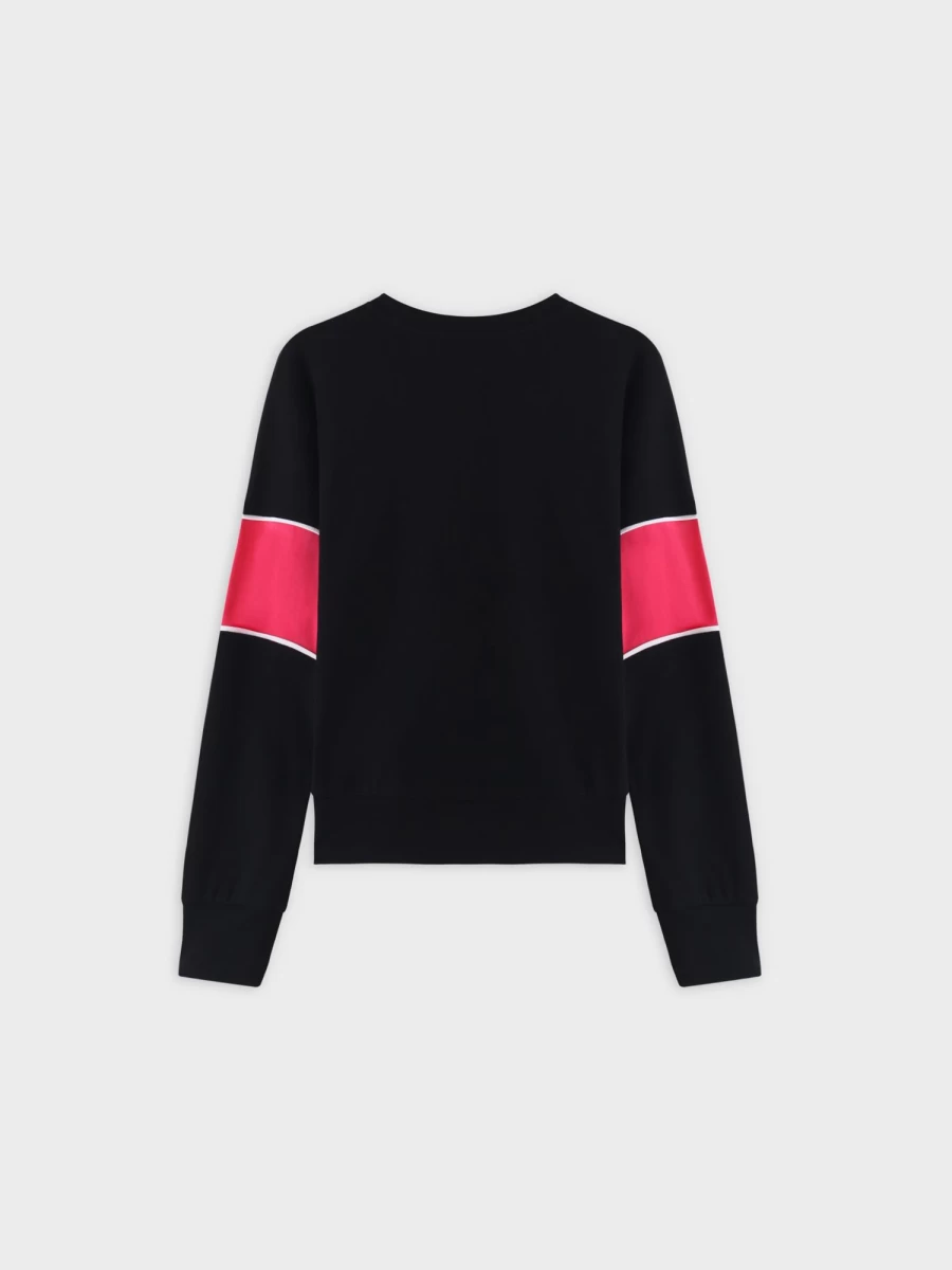 TTS Women's Neon Pink Stripe Bomber Jacket - Stylish Retro Streetwear Coat