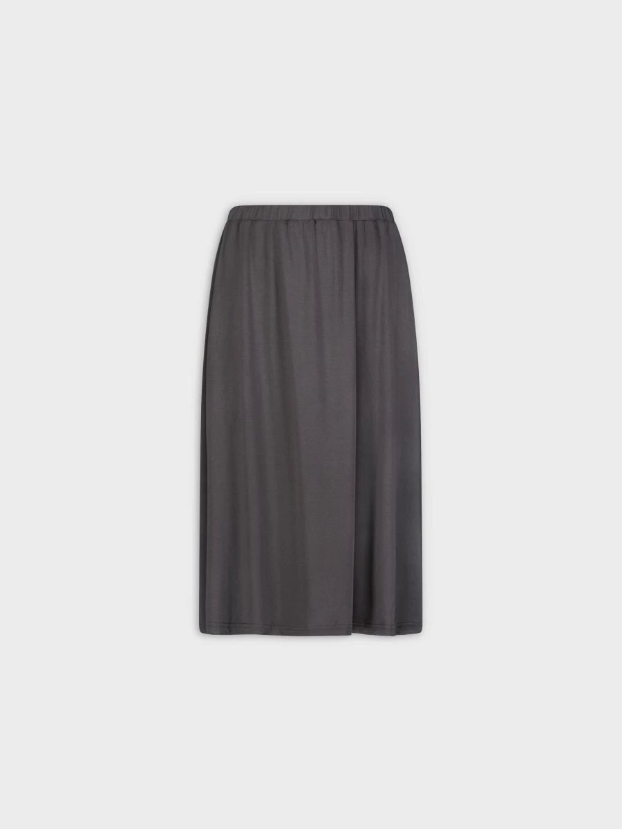 MELI Women's 24" Charcoal Grey Circle Skirt - Flowy A-Line Midi Skirt for Women