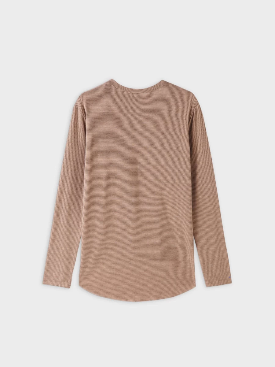 MELI Women's High Low Tee - Brown & Black Asymmetrical T-Shirt
