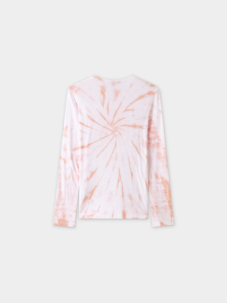 MELI Women's Blush & White Tie Dye Swirl T-Shirt