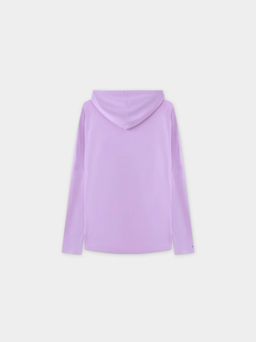 MELI Women's Lavender Zip Up Hoodie - Soft Casual Pullover Jacket