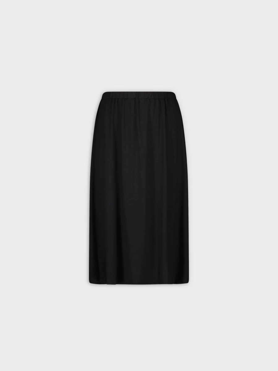 MELI Women's 24-Inch Black Circle Skirt - Flowy A-Line Mid-Length Skirt
