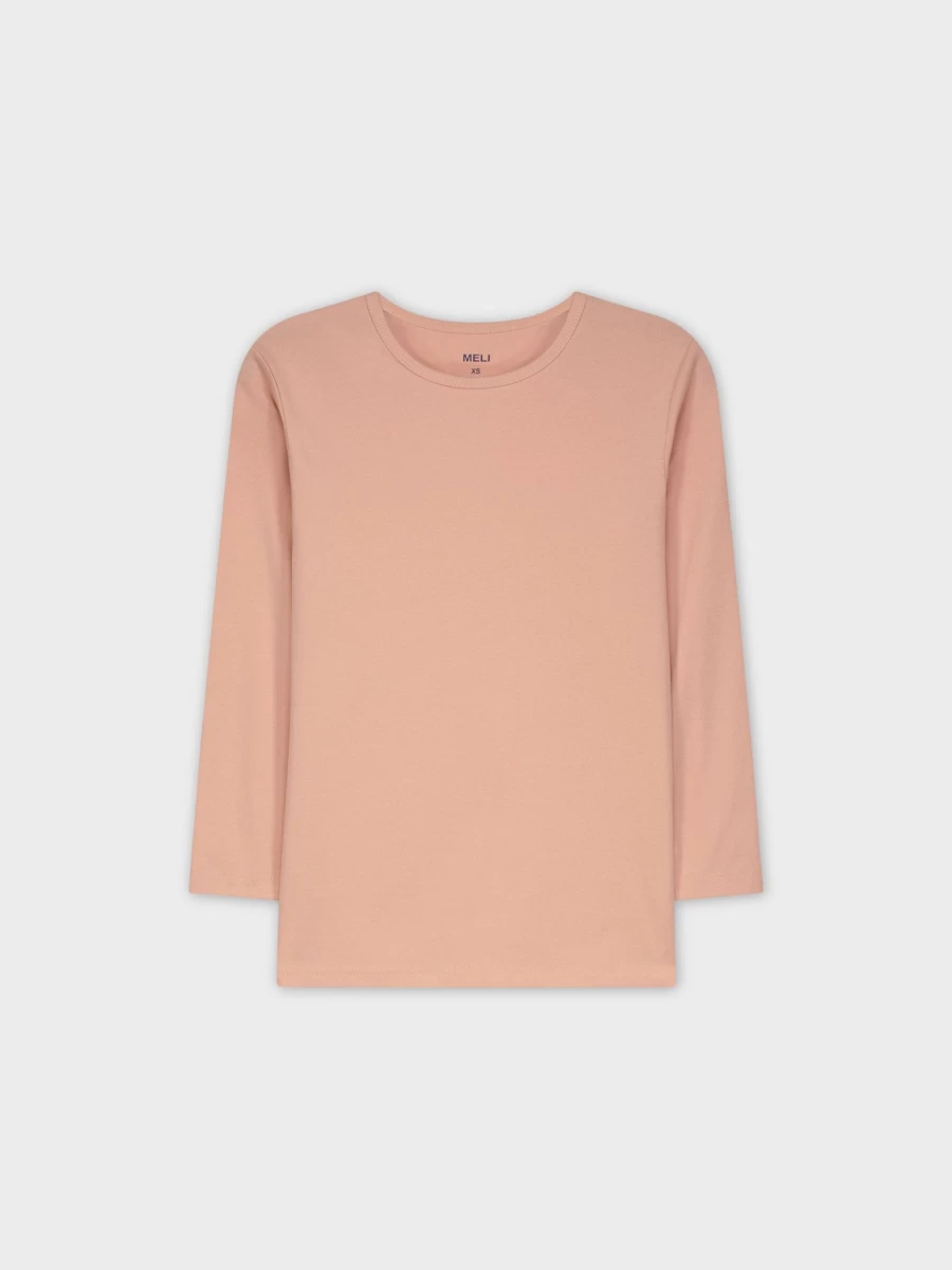 MELI Women's Classic Tee 3Q-Peach Soft Cotton Casual T-Shirt