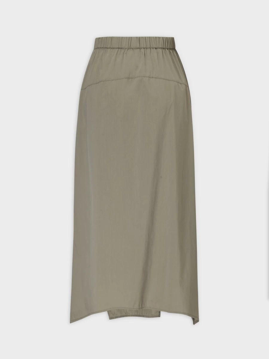 Hailey Women's Olive Green Buckle Cargo Skirt - Stylish Utility Design