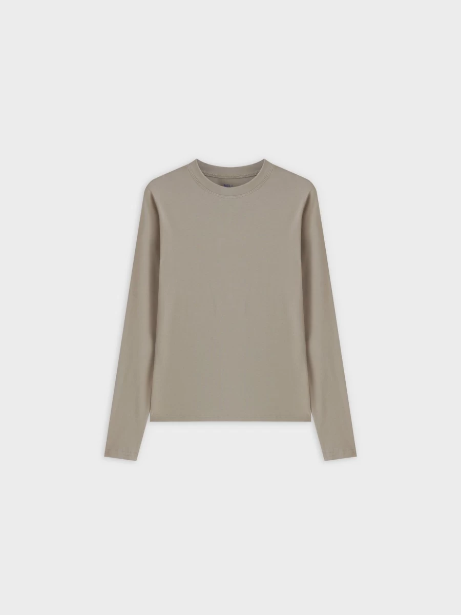 MELI Women's Classic Olive Long Sleeve T-Shirt - Comfort Fit Casual Tee