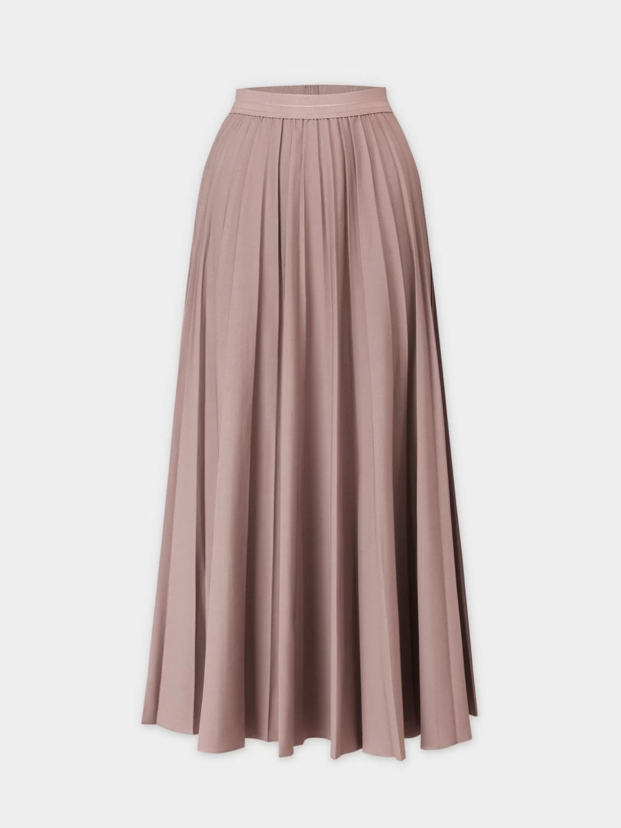 MELI Women's Lilac Pleated Skirt 37" - Elegant Flowy Mid-Length Skirt for Women