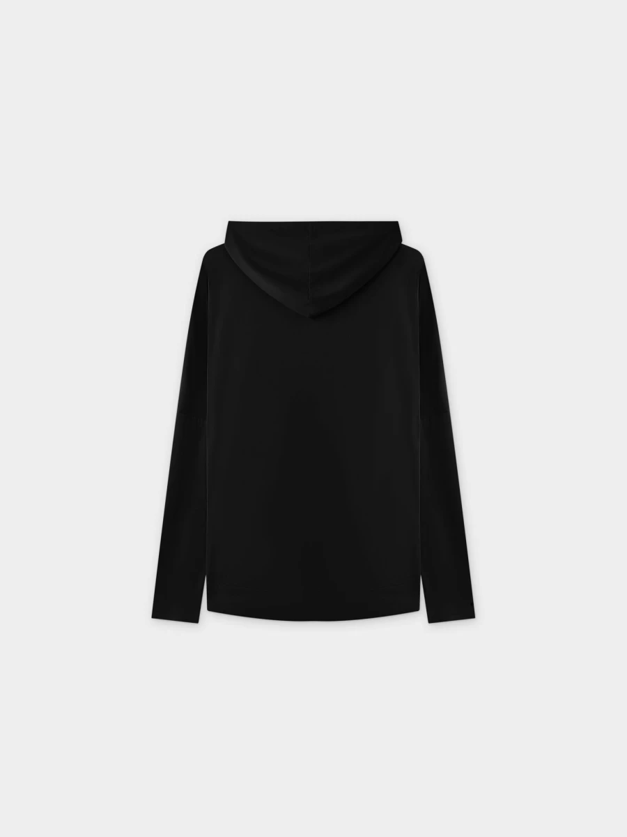 MELI Women's Black Zip Up Hoodie - Stylish Casual Fleece Jacket