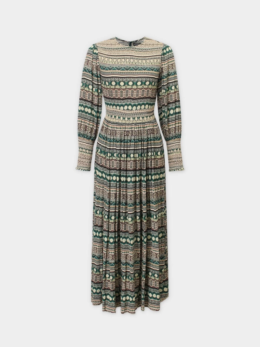 TTS Women's Green Ruched Waist Dress - Elegant Bodycon Style for Casual & Party Wear
