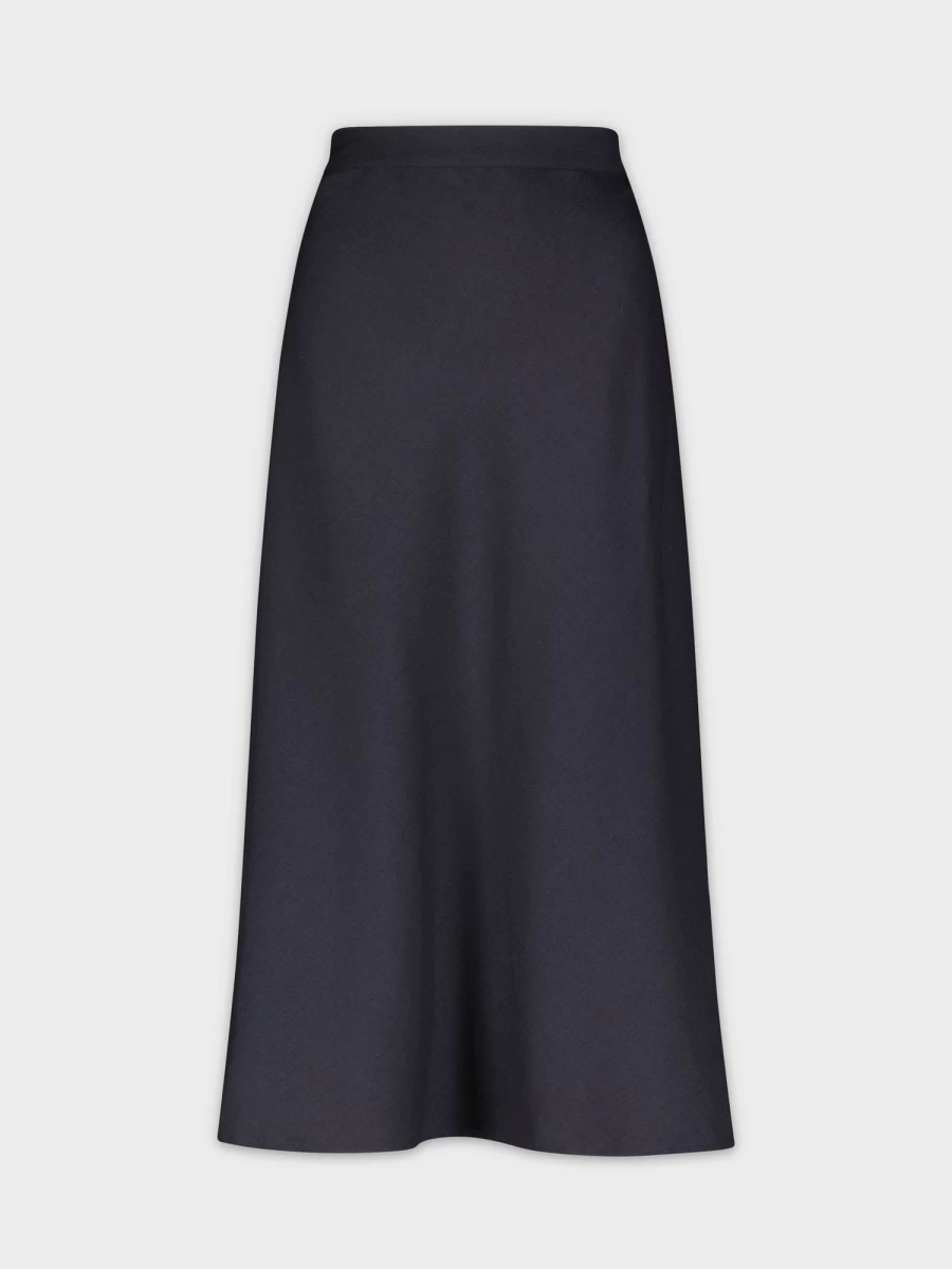 MEENA Women's Classic Navy A-Line Skirt - Timeless Tailored Fit