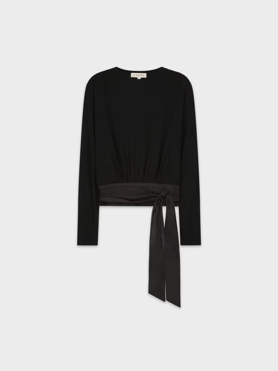 VAARA Women's Black Blouse T-Shirt - Stylish Casual Top