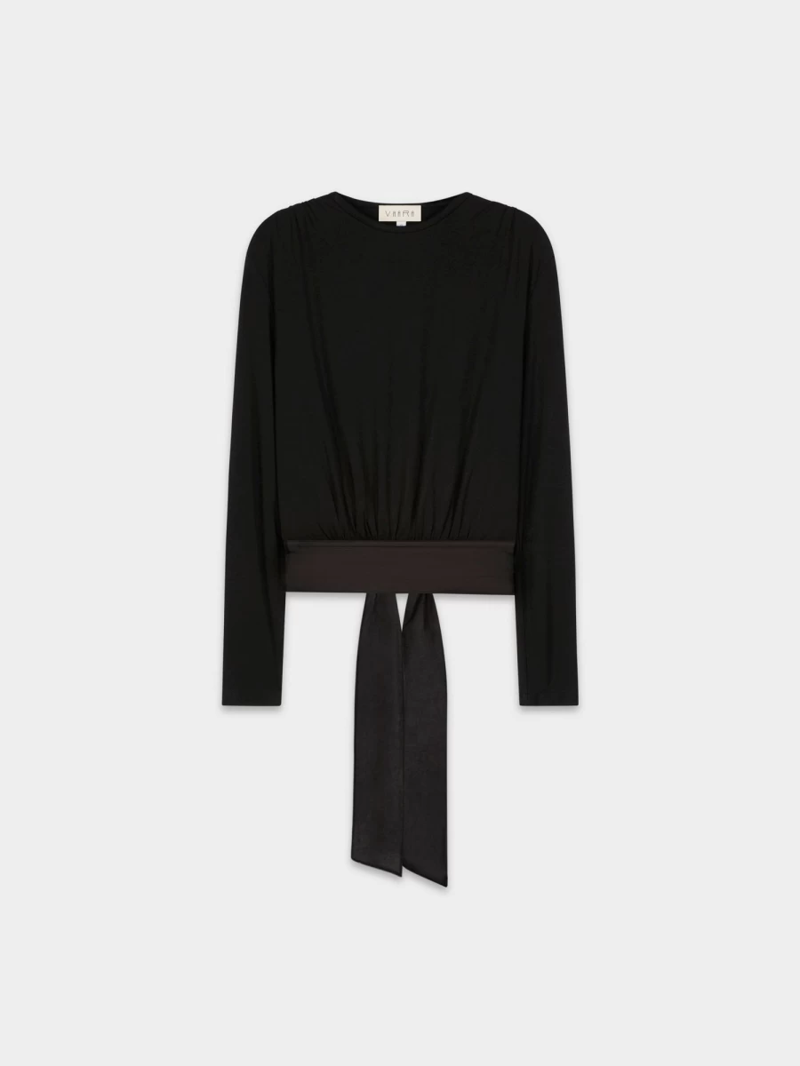 VAARA Women's Black Blouse T-Shirt - Stylish Casual Top