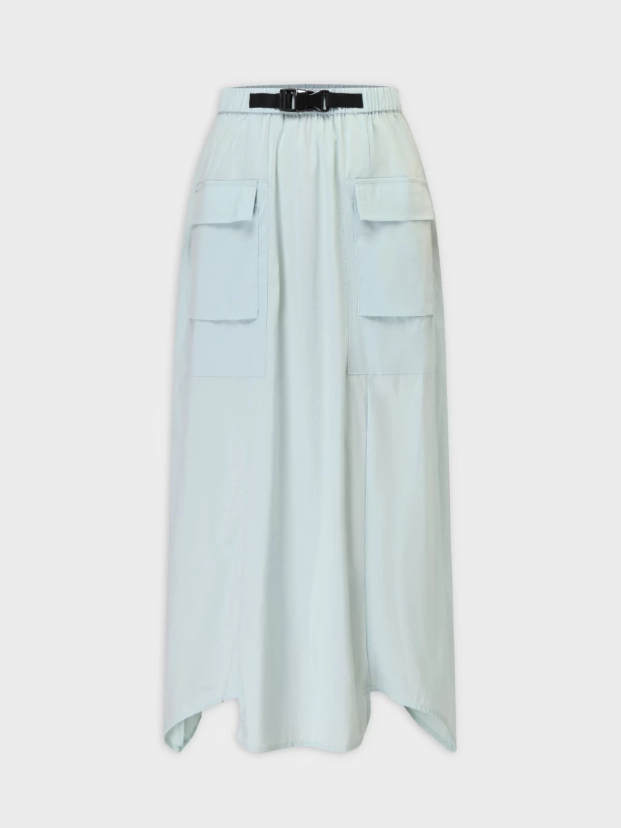 Hailey Women's Pistachio Buckle Cargo Skirt - Stylish Utility Design